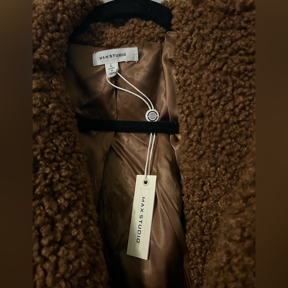 Sherpa teddy Max Studios coat - Picture 2 of 3